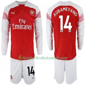 Fußballtrikots Arsenal Pierre-Emerick Aubameyang 14 Kinder 2018-2019 Langarm Heimtrikotsatz kaufen